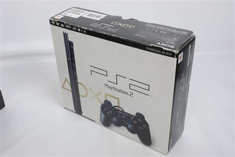 Ps2 Slim Console System Charcoal Black Scph 77000 Fixed Playstation 2