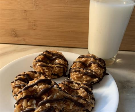 So Easy Chocolate Drizzled Coconut Caramel Cookies 9 Steps With