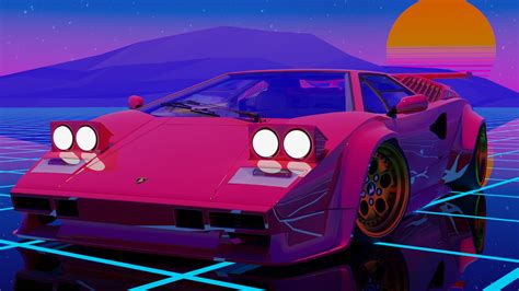 Descubrir 96 Imagen Lamborghini Countach Synthwave Abzlocalmx