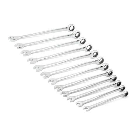 Gearwrench Metric 72 Tooth X Beam Combination Ratcheting Wrench Tool Set 12 Piece 85888 The