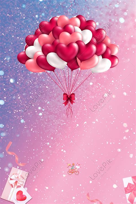 Valentines Day Pink Shading Poster Background Download Free Poster