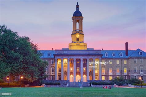 Penn State Old Main Building In State College Pennsylvania Usa High Res