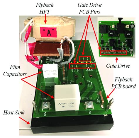 Pcb Board Of A Flyback Converter Module Download Scientific Diagram