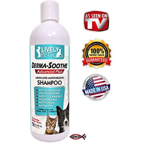 Lively Pets Medicated Shampoo For Dogs Ketoconazole And Chlorhexidine