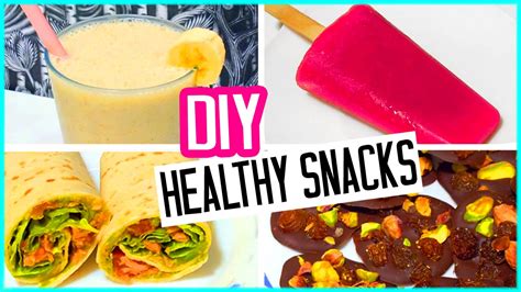 Diy Summer Healthy Snacks Healthy Tips Quick And Easy Youtube