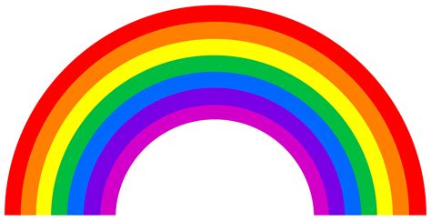 Cute Small Rainbow Arc Free Clip Art