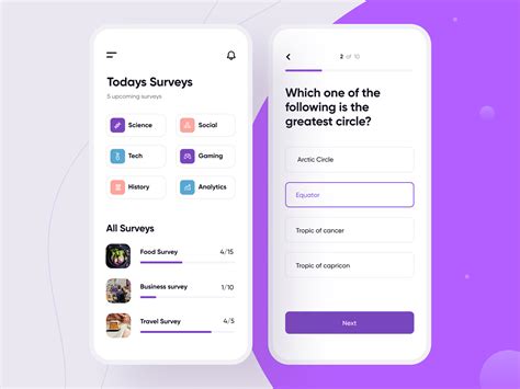Survey App Concept On Behance