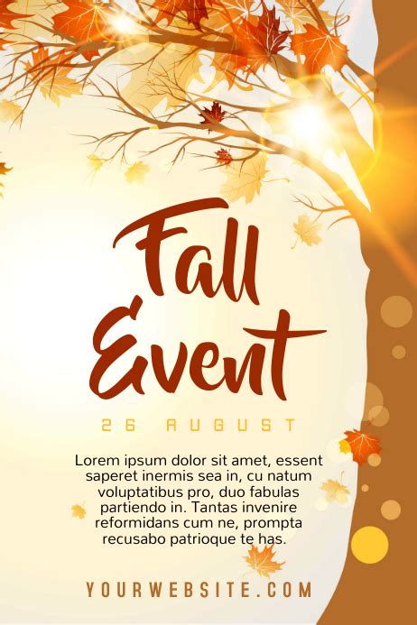 Fall Event Template Postermywall