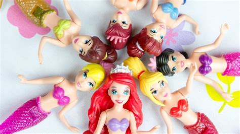 Disney Princess Ariel And Sisters Dolls Mermaid Dolls 7pk