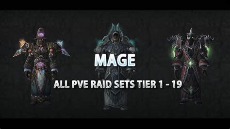 World Of Warcraft Mage Pve Gear All Armor Sets Tier 1