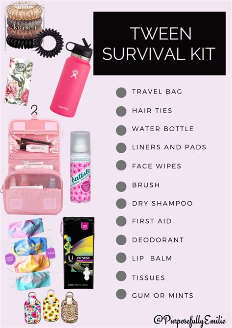Middle School Survival Kit For Girls Purposefully Emilie Middle