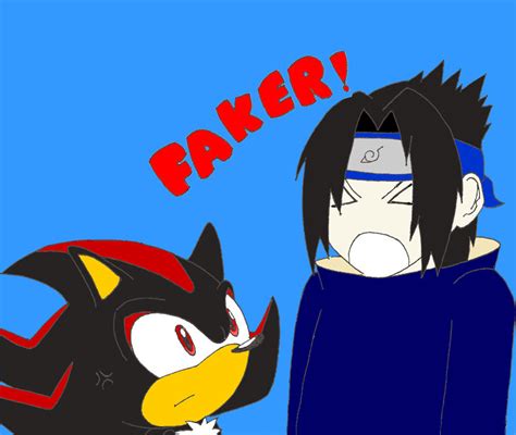 When Sasuke Meets Shadow By Lolathehedgehog On Deviantart