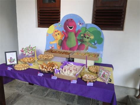 Barney And Friends Tablescape Barney Birthday Party Barney Party 2nd