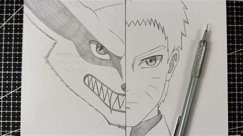 Anime Drawing How To Draw Kurama Naruto Step By Step Anime Sketch