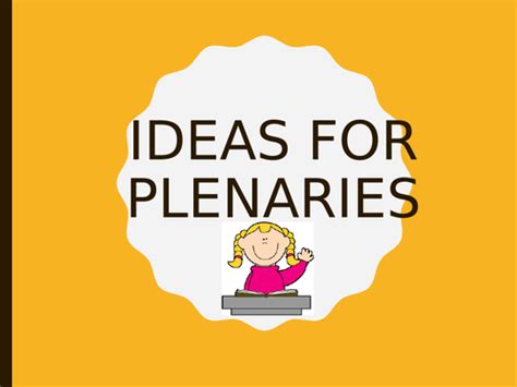 Plenary Ideas Teaching Resources