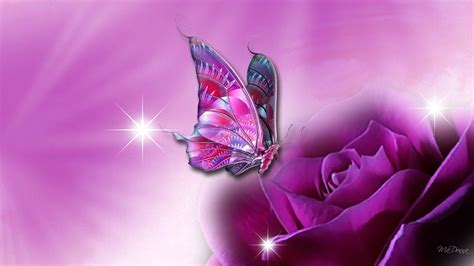 Pink Butterfly Wallpapers Desktop Wallpaper Cave