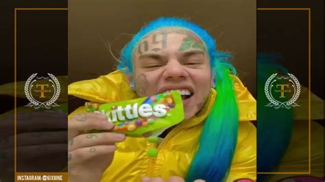 Tekashi Ix Ine Chokes On Skittles Taste The Rainbow Youtube