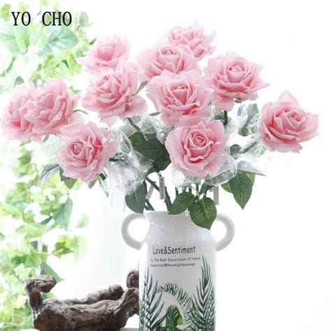 yo cho removable rose artificial silk peony roses flowers bouquet real