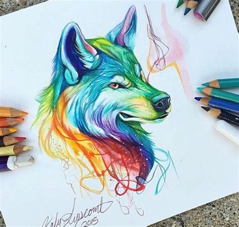 Amazing Wolf Drawing Art Discovered By Wallpapers4everybody