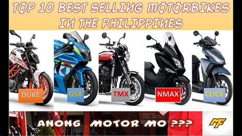 Top 10 Best Selling Motorbikes In The Philippines Youtube