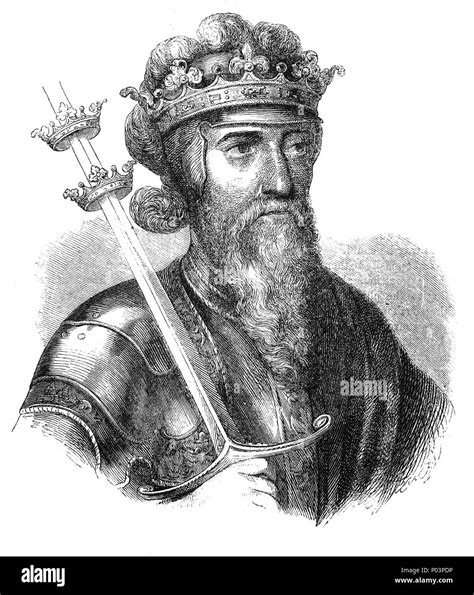 A Portrait Of Edward Iii 13121377 King Of England And Lord Of