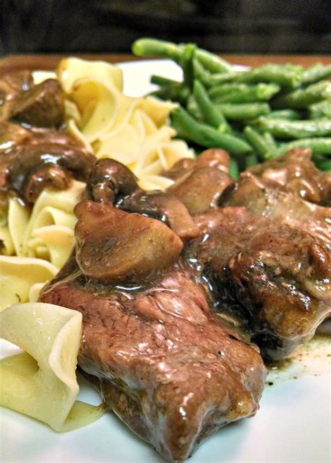 Use these recipes to make stews and more with beef chuck. Slow Cooker Mushroom Braised Chuck Steaks | Crockpot steak ...