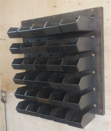 Organize Your Workshop Diy Wall Mounted Metal Parts Storage Bins