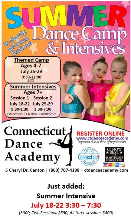 Summer Dance Camp Connecticut Dance Academy