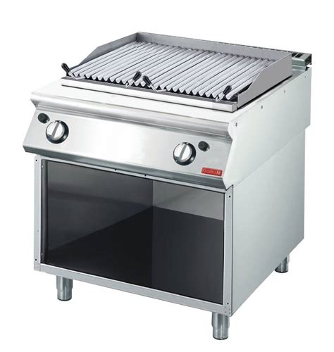 Gastro M Lava Rock Grill Gas Stainless Steel With Mount With The