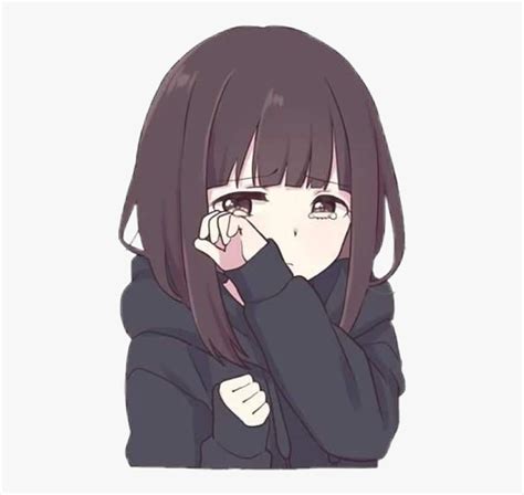 Cute Anime Girl Crying Hd Png Download Transparent Png Image Pngitem