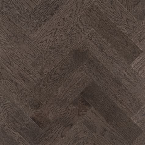 Red Oak Charcoal Exclusive Smooth Herringbone Mirage Floors In