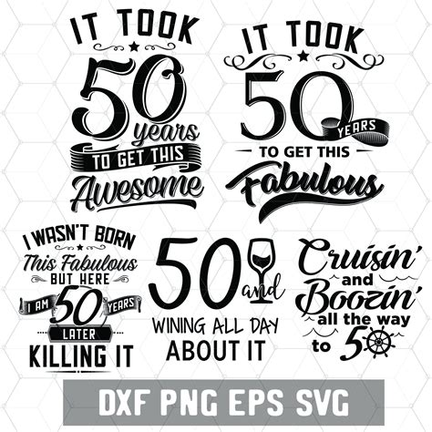 Funny 50th Birthday 50 Years Svg Birthday 50 PNG Digital | Etsy Australia
