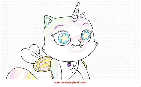Fairy tales, animated films, flowers, anime, training coloring pages, nature, vegetables and fruit, cars, trees, animal, etc. Rainbow butterfly unicorn kitty color | Kitty coloring ...