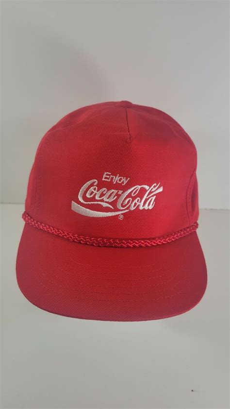 Vintage Coke Snapback Hat Enjoy Coca Cola Cap Red Whi Gem