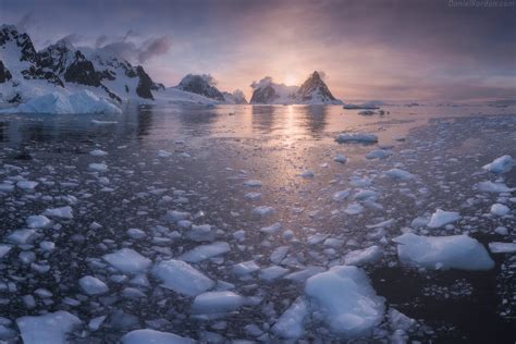 Antarctica Sunrise A View From Lemaire Channel 1600x1067 By Daniel