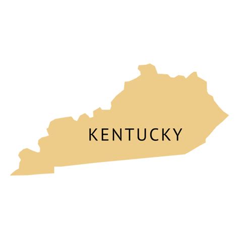 Kentucky State Plain Map Transparent Png And Svg Vector File