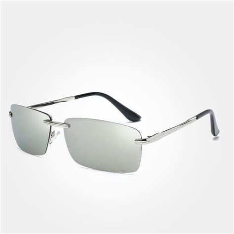 Rimless Sunglasses Men Polarized Pro Mens Sunglasses