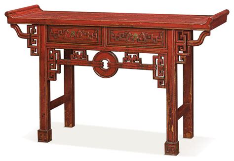 Elmwood Shan Xi Altar Table Asian Console Tables By China