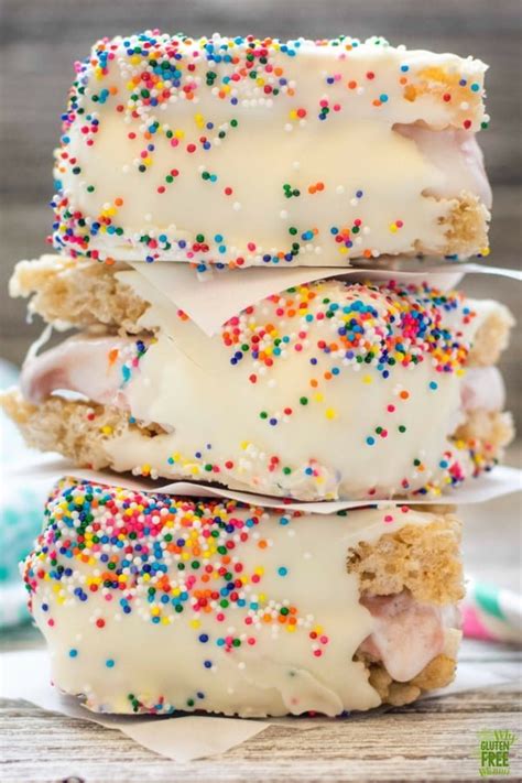 How did it get to be october 10th already?! Gluten Free Chocolate Dipped Crispy Rice Treat Ice Cream ...