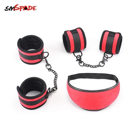 Smspade Bdsm Bondage Handcuffs Ankle Cuffs Sex Mask Sextoy Couple Toys