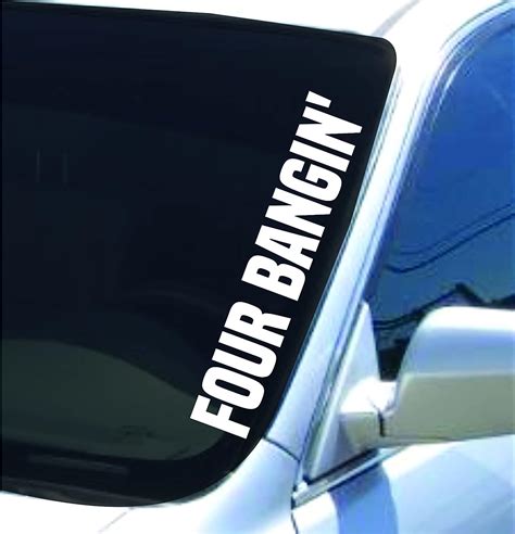 dabbledown four bangin lowrider car truck window