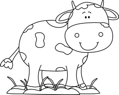 Cartoon Farm Animal Coloring Pages