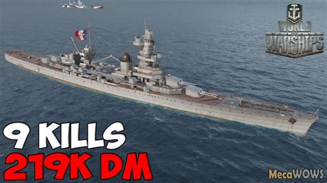 World Of Warships Algérie 9 Kills 219k Damage Replay Gameplay