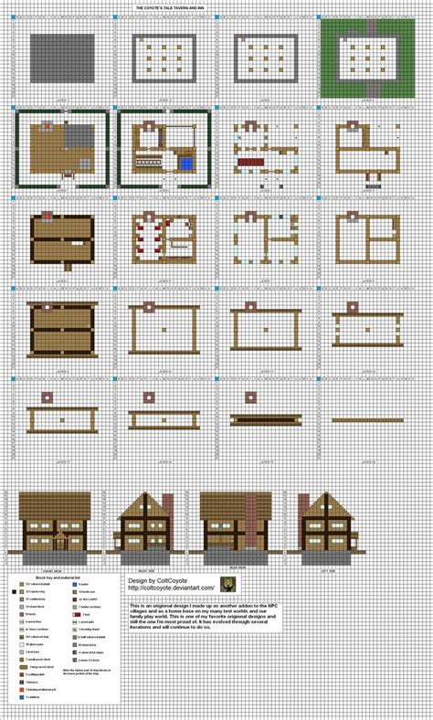 Cottage Minecraft House Blueprints