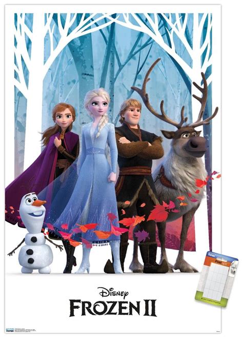 Disney Frozen 2 Group Premium Poster And Poster Mount Bundle Disney