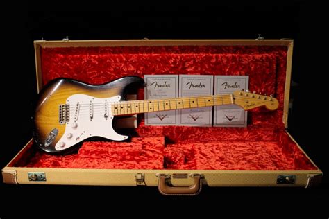 Fender Custom 1955 Buddy Holly Masterbuilt Stratocaster Relic 2 Color Sunburst Sn 6024 Gino