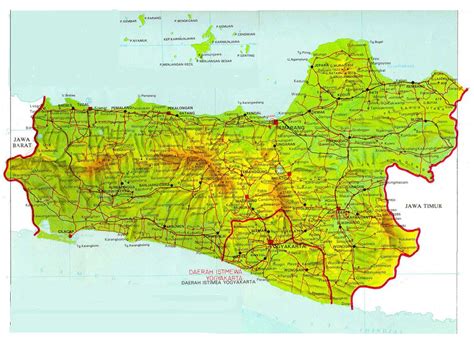 Peta Daerah Istimewa Yogyakarta Lengkap Peta Kabupaten Yogyakarta
