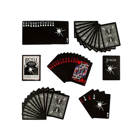 5 decks bicycle stargazer series playing cards plus bonus asteroid deck! Bicycle Black Spider Deck