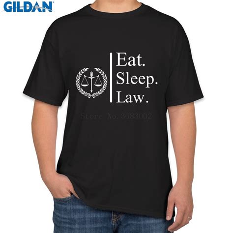 Custom Funny T Shirt Man O Neck Lawyer Eat Sleep Law Lawyer Funny T