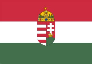 Especialmente indicada para utilización exterior. Bandera de Hungría con escudo para exterior - Banderas VDK